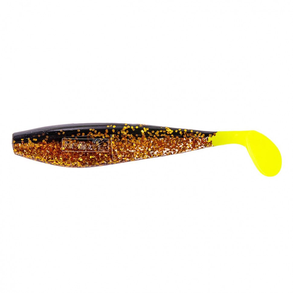 Виброхвост Helios Zander 4"/10,2см, цвет Black Sparkles LT 5 шт HS-36-033 , 